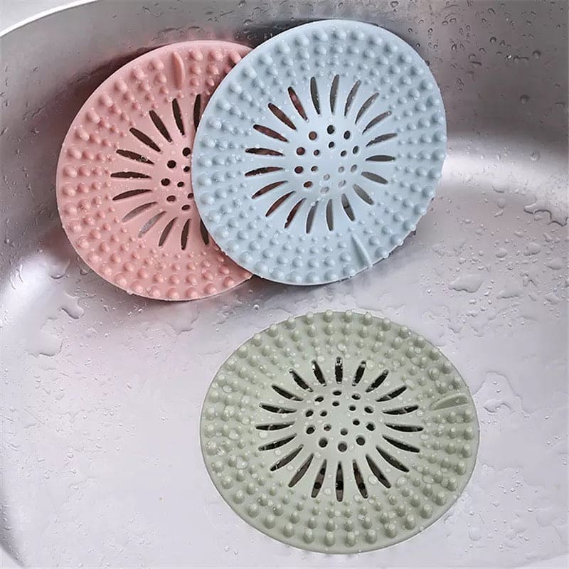 Silicone Sink Drain Stopper, Bathroom Silicone Drain Filter, Bathroom Drain Hair Catcher, Plug Sink Strainer, Sink Sewer Filter Floor Drain Silicone Sink Drain Stopper, Bathroom Silicone Drain Filter, Bathroom Drain Hair Catcher, Plug Sink Strainer, Sink Sewer Filter Floor Drain